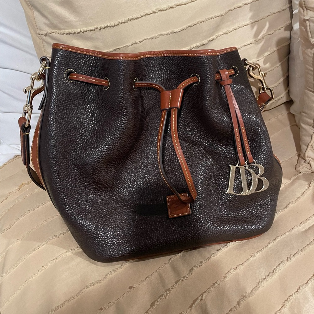 Dooney & Bourke pebble grain drawstring bag